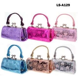 Lipstick Case - Metallic 3D-Heart Print  - 12PCS/PACK - LS-A129